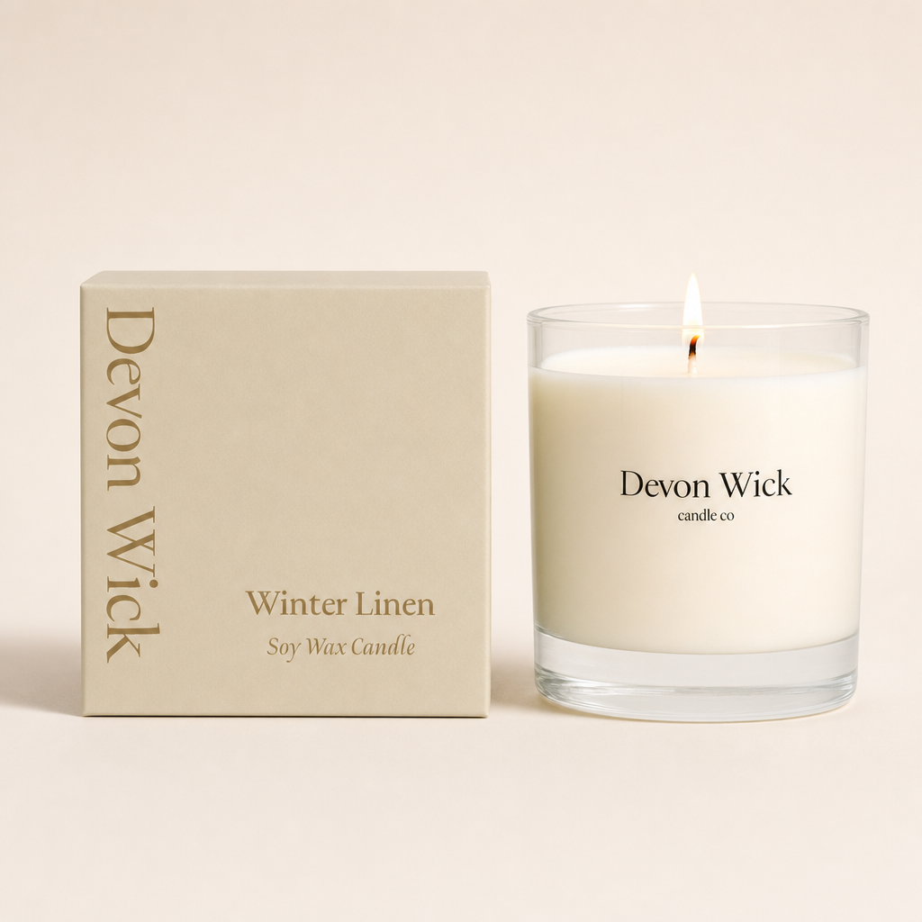 Winter Linen Soy Wax Candle