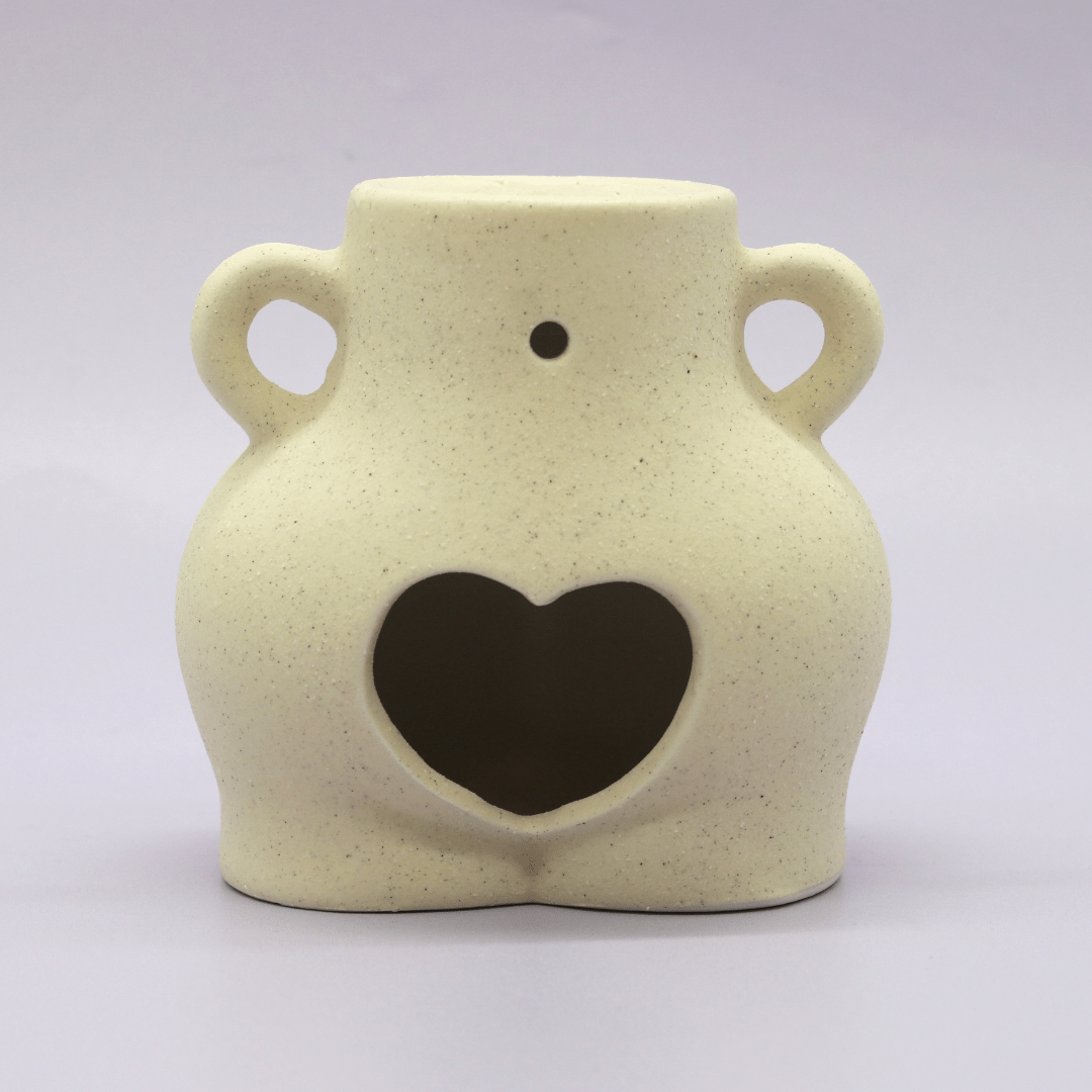 Devon Wick Candle Co. Limited Cream Speckle Bum Tealight Wax Melter